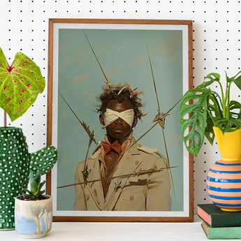 Pinpoint - Queer Black Outlaw Dandy kunstprint / Canvas, Posters, prints & visuele kunstwerken, Toby Leon