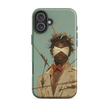 Pinpoint - Custodia per iPhone Surreal Black Outlaw Dandy, 16 Plus / Opaca, Custodie per telefoni cellulari, Toby Leon
