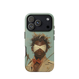Pinpoint - Custodia per iPhone Surreal Black Outlaw Dandy, 17 Pro / Opaca, Custodie per telefoni cellulari, Toby Leon