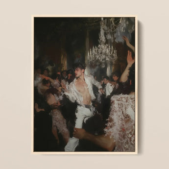 Piqued - Gay Rave Aristocracy Kunstdruck / Leinwand, 12x16’’ / 31x41cm / Naturrahmen, Poster Drucke & visuelle Kunstwerke, Toby Leon