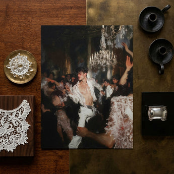 Piqued - Gay Rave Aristocracy Art Print / Canvas Rectangular Dynamic Dance Scene Opulent Ballroom, Prints