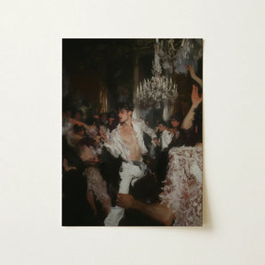 Piqued - Gay Rave Aristocracy Art Print / Canvas Rectangular Dynamic Dance Scene Opulent Ballroom, Prints