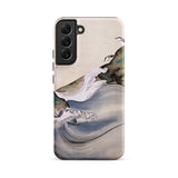 Plovers Rocks and Waves - Suzuki Kiitsu Phone Case, Samsung Galaxy S22 Plus / Matte, Mobile Cases, Toby Leon