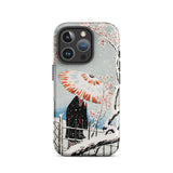 Plum Tree in Snow - Funda de Iphone Shin-hanga de Hiroaki Takahashi, 16 Pro / Mate, Fundas para Móvil, Toby Leon