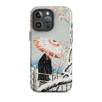 Plum Tree in Snow - Funda de Iphone Shin-hanga de Hiroaki Takahashi, 16 Pro Max / Mate, Fundas para Móvil, Toby Leon