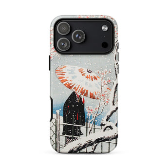 Plum Tree in Snow - Funda de Iphone Shin-hanga de Hiroaki Takahashi, 17 Pro Max / Mate, Fundas para Móvil, Toby Leon