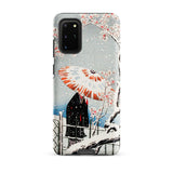 Plum Tree in Snow - Hiroaki Takahashi Shin-hanga Phone Case, Samsung Galaxy S20 Plus / Matte, Mobile Cases, Toby Leon