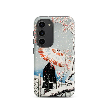 Plum Tree in Snow - Hiroaki Takahashi Shin-hanga Phone Case, Samsung Galaxy S23 / Matte, Mobile Cases, Toby Leon