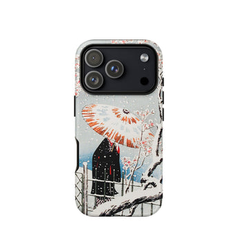 Plum Tree in Snow - Hiroaki Takahashi Shin-hanga Phone Case Iphone 17 Pro / Matte Iphone 13 Pro Max Case Japanese-inspired Design Cherry
