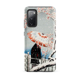Plum Tree in Snow - Hiroaki Takahashi Shin-hanga Phone Case Samsung Galaxy S20 Fe / Matte Phone Case Traditional Japanese Woodblock Print