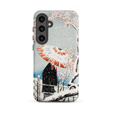 Plum Tree in Snow - Hiroaki Takahashi Shin-hanga Phone Case Samsung Galaxy S24 Plus / Matte Phone Case Traditional Japanese Woodblock Print