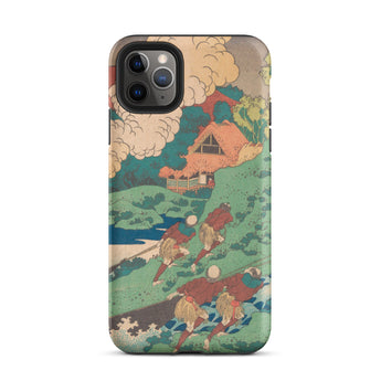 Poem by Kakinomoto Hitomaro - Hokusai Iphone Case, 11 Pro Max / Matte, Artistic Phone Case