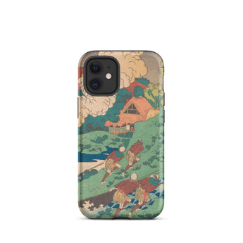 Poem by Kakinomoto Hitomaro - Hokusai Iphone Case, 12 Mini / Matte, Japanese Art Phone Case