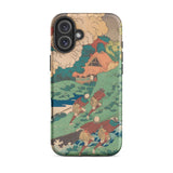 Poem by Kakinomoto Hitomaro - Hokusai Phone Case Iphone 16 Plus / Matte Artistic Phone Case Hokusai Ukiyo-e Print, Kakinomoto Hitomaro, Hey