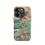 Poem by Kakinomoto Hitomaro - Hokusai Phone Case Iphone 15 Pro / Matte Artistic Phone Case Hokusai Ukiyo-e Print, Kakinomoto Hitomaro, Hey