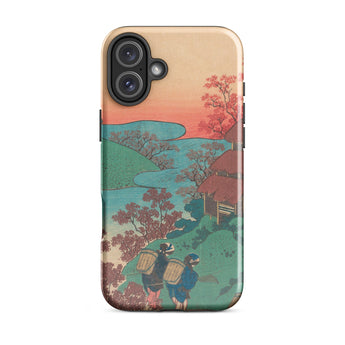 Gedicht von Sarumaru Dayu - Hokusai Iphone Case, 16 Plus / Glanz, Handyhüllen, Toby Leon