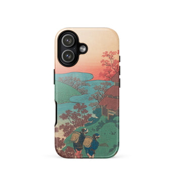 Gedicht von Sarumaru Dayu - Hokusai Iphone Case, 17 / Glänzend, Handyhüllen, Toby Leon