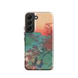 Poem by Sarumaru Dayu - Hokusai Phone Case, Samsung Galaxy S22 / Gloss, Mobile Cases, Toby Leon