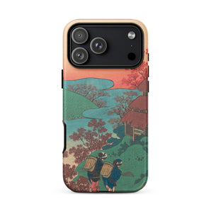 Poem by Sarumaru Dayu - Hokusai Phone Case Iphone 17 Pro Max / Matte Phone Case Vibrant Traditional Japanese Woodblock Print Design Hokusai