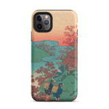 Poem by Sarumaru Dayu - Hokusai Phone Case Iphone 11 Pro Max / Matte Phone Case Vibrant Traditional Japanese Woodblock Print Design Hokusai