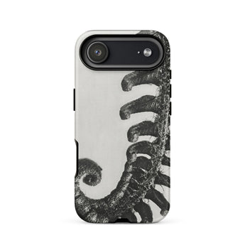 Polystichum Munitum (prickly Shield–fern) - Karl Blossfeldt Phone Case Iphone 17 Air / Matte Black White Octopus Tentacle Phone Case