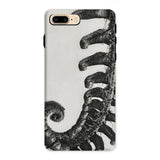 Polystichum Munitum (prickly Shield–fern) - Karl Blossfeldt Phone Case Iphone 8 Plus / Matte Phone Case Black White Image Curled Fern Frond