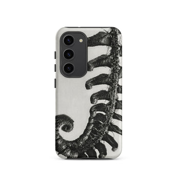 Polystichum Munitum (prickly Shield–fern) - Karl Blossfeldt Phone Case Samsung Galaxy S23 / Matte Sleek Black-and-white Phone Case Detailed