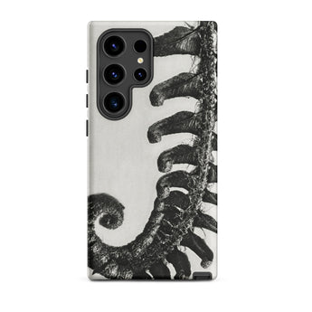 Polystichum Munitum (prickly Shield–fern) - Karl Blossfeldt Phone Case Samsung Galaxy S24 Ultra / Matte Black White Fern Leaf Design Phone