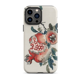 Granaatappel - Kōno Bairei Kacho-ga Fruit iPhone-hoesje, 13 Pro Max / Mat, Telefoonhoesjes, Toby Leon