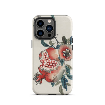 Pomegranate - Kono Bairei Kacho-ga Fruit Phone Case Pomegranate-themed Iphone Case Kōno Bairei, Bairei’s Pomegranate, Pocket-sized Meiji