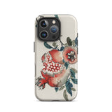 Pomegranate - Kono Bairei Kacho-ga Fruit Phone Case Pomegranate Floral Iphone Case Kōno Bairei, Bairei’s Pomegranate, Pocket-sized Meiji