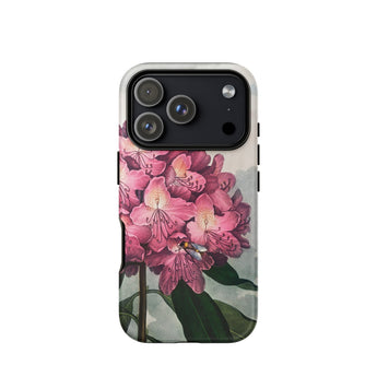 Pontic Rhododendron - Robert John Thornton Phone Case Iphone 17 Pro / Matte 12 Max Floral Design Pink, Thorpe, Mobile Cases