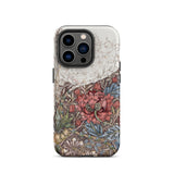 Poppies & Honeysuckle - Coque iPhone William Morris, 14 Pro / Mat, Coques de téléphone portable, Toby Leon