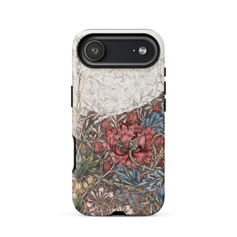 Poppies & Honeysuckle - Coque iPhone William Morris, 17 Air / Mat, Coques de téléphone portable, Toby Leon