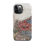 Poppies & Honeysuckle - William Morris Phone Case Iphone 12 Pro Max / Matte Floral Patterned Phone Case William Morris Floral, Iphone Case,