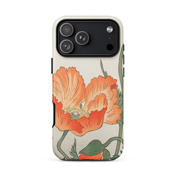 Papaveri - Custodia per iPhone Shin-hanga di Ohara Koson, 17 Pro Max / Opaco, Custodie per telefoni cellulari, Toby Leon