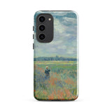 Poppy Fields Near Argenteuil - Claude Monet Phone Case Samsung Galaxy S23 Plus / Gloss Reproduction Monet’s Impressionistic Painting Figure