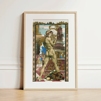 Porteur D’amphore - Maurice Desvallieres Art Print / Canvas, 12x18’’ / 31x46cm / Natural Frame / Matboard, Posters Prints & Visual Artwork,