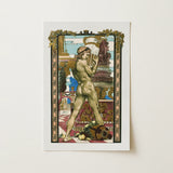 Porteur D’amphore - Maurice Desvallieres Art Print / Canvas Artistic Nude Male Figure Classical Attire Rendered, Imprimerie Champenois