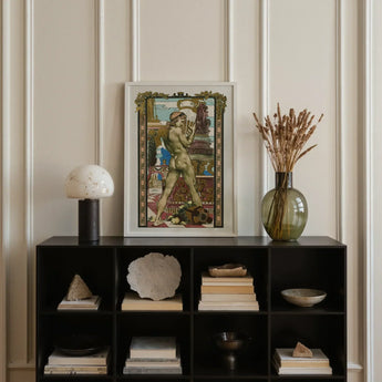 Porteur D’amphore - Maurice Desvallieres Art Print / Canvas Framed Nouveau-style Nude Male Figure Dynamic, Imprimerie Champenois Fused,