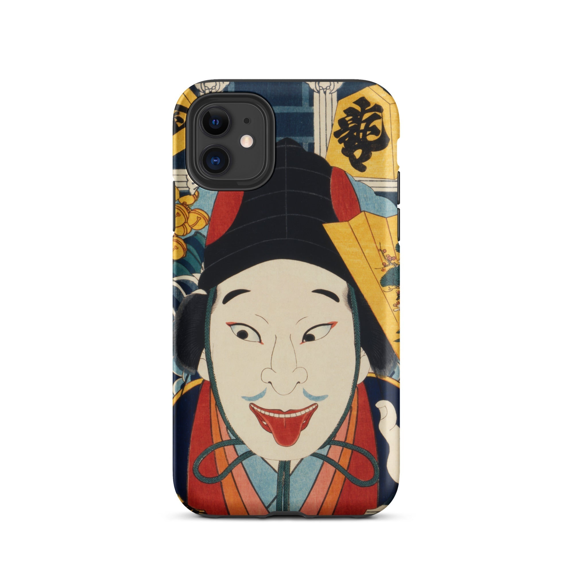 Portrait of an Actor Toyohara Kunichika Iphone Case, 11 / Matte, Phone Case Kabuki Actor Design