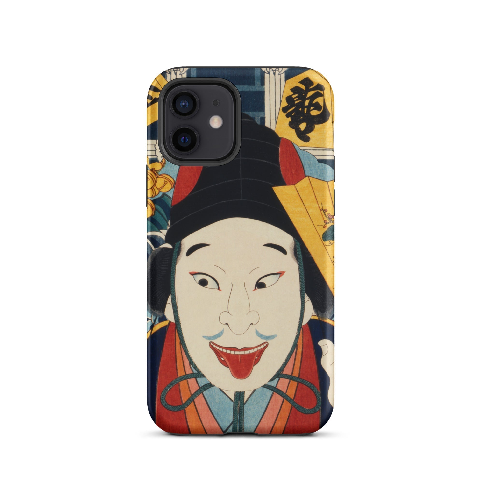 Portrait of an Actor Toyohara Kunichika Iphone Case, 12 / Matte, Phone Case Kabuki Actor Design