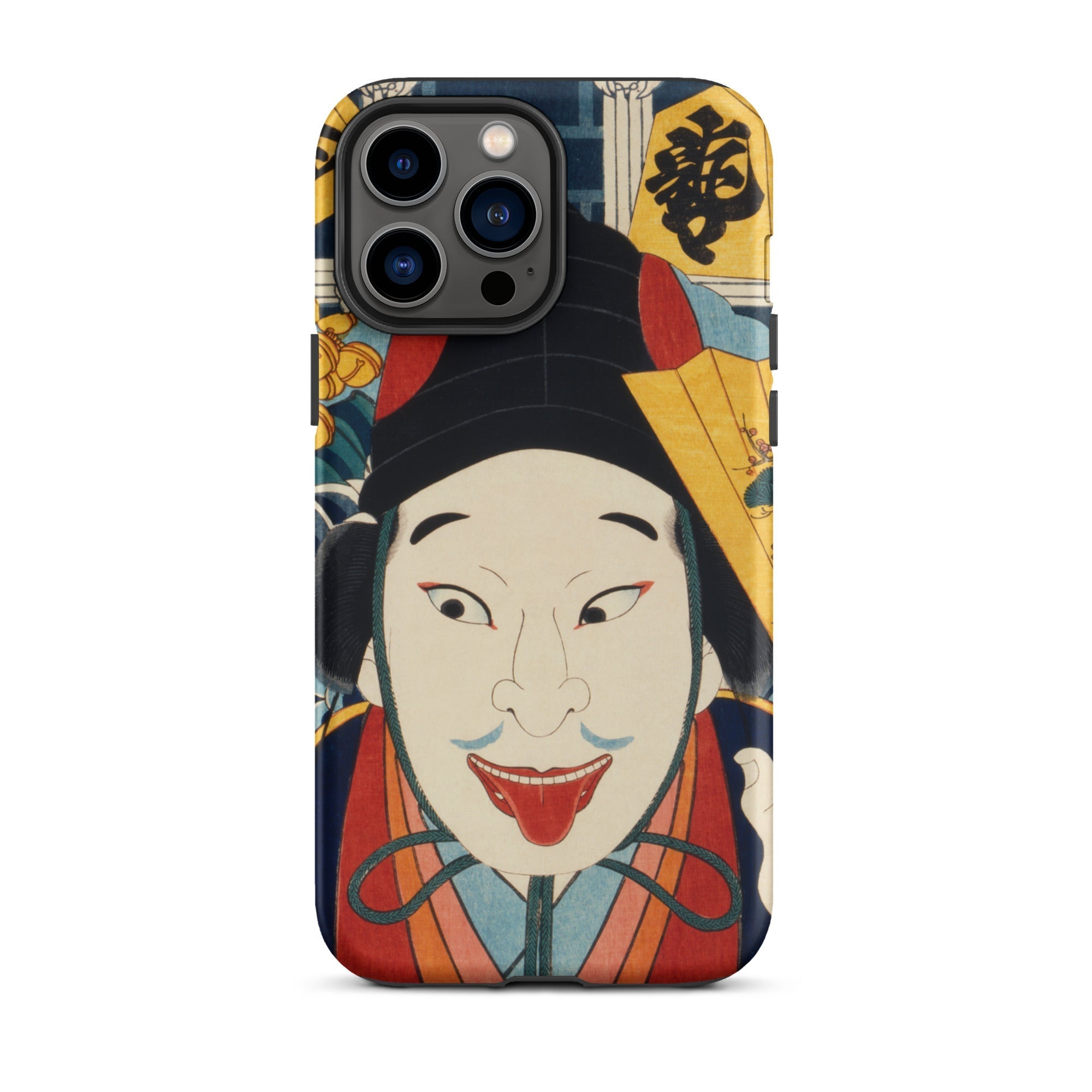 Portrait of an Actor Toyohara Kunichika Iphone Case, 13 Pro Max / Matte, Phone Case Kabuki Actor Design