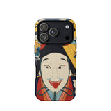 Portrait of an Actor - Toyohara Kunichika Phone Case Iphone 17 Pro / Matte Iphone 12 Pro Max Case Colorful Japanese Mask Toyohara