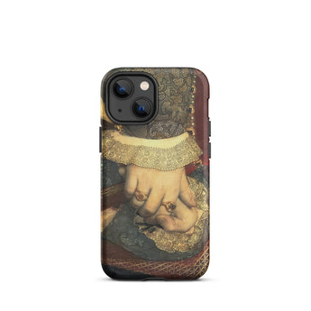 Ritratto di Jane Seymour - Custodia per iPhone di Hans Holbein Der Juengere, 13 Mini / Opaca, Custodie per telefoni cellulari, Toby Leon