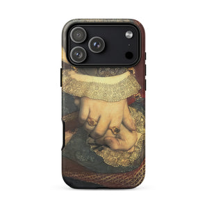 Portrait of Jane Seymour - Hans Holbein Der Juengere Iphone Case, Hans Holbein Der, Brocade Petals Bloom, Paint Hands, he Staged