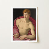 Portrait of a Young Man as Saint Sebastian - Bronzino Art Print / Canvas, Two Arrows, Bronzino’s, Occupies, Iconographic Tradition, Roman