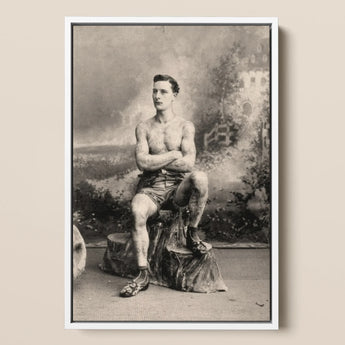 Portrait of a Tattooed Man Art Print / Canvas, Posters Prints & Visual Artwork, Toby Leon