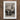 White Framed Vintage Boxer Photograph Lean Figure Sits, Intricate Tattoos, Quiet Force