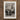 Wooden Framed Black White Photograph Man Tree Stump Lean Figure Sits, Intricate Tattoos, Quiet Force